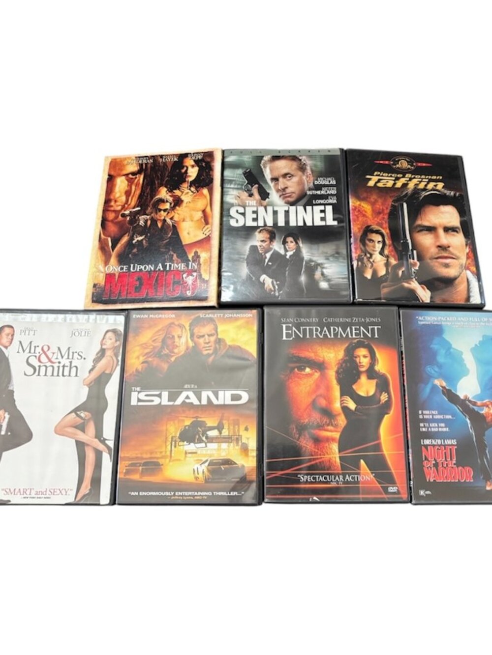 DVD Bundle of Action/Romance Movies 7 USED Angelina Jolie Scarlett Johanson